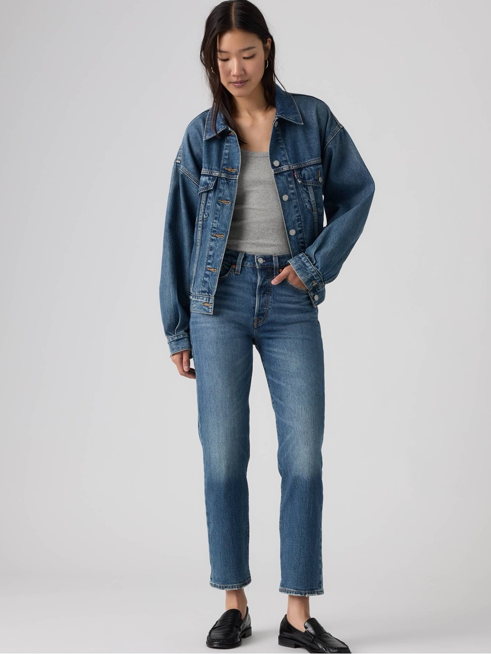 Levi’s Wedgie Straight Ankle Jeans